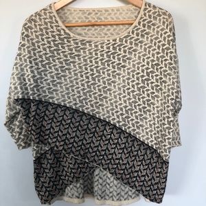 Anthropologie Moth Tiered Cross-front Sweater